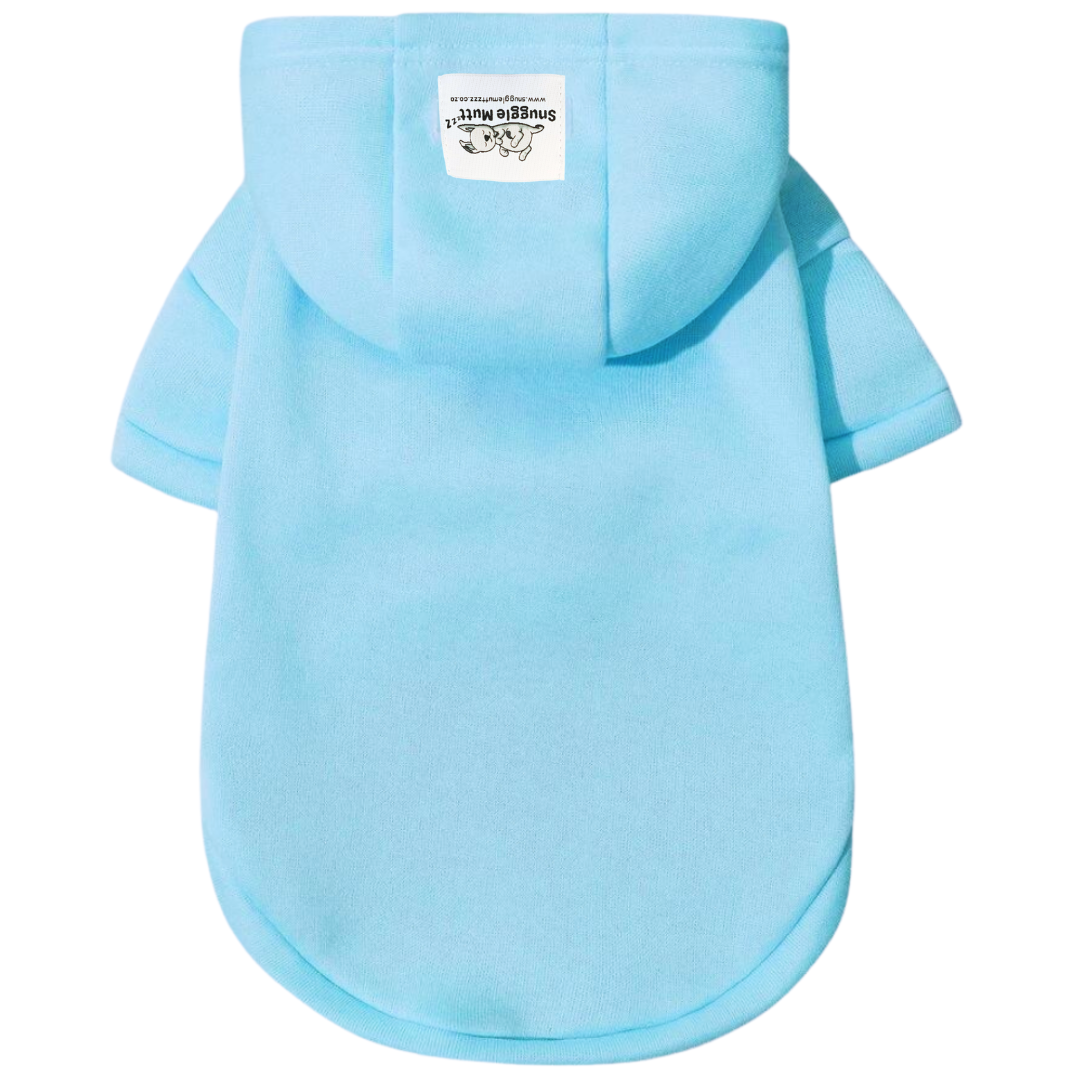 Blue Snuggle Muttzzz Warm Dog Jersey with Hoodie