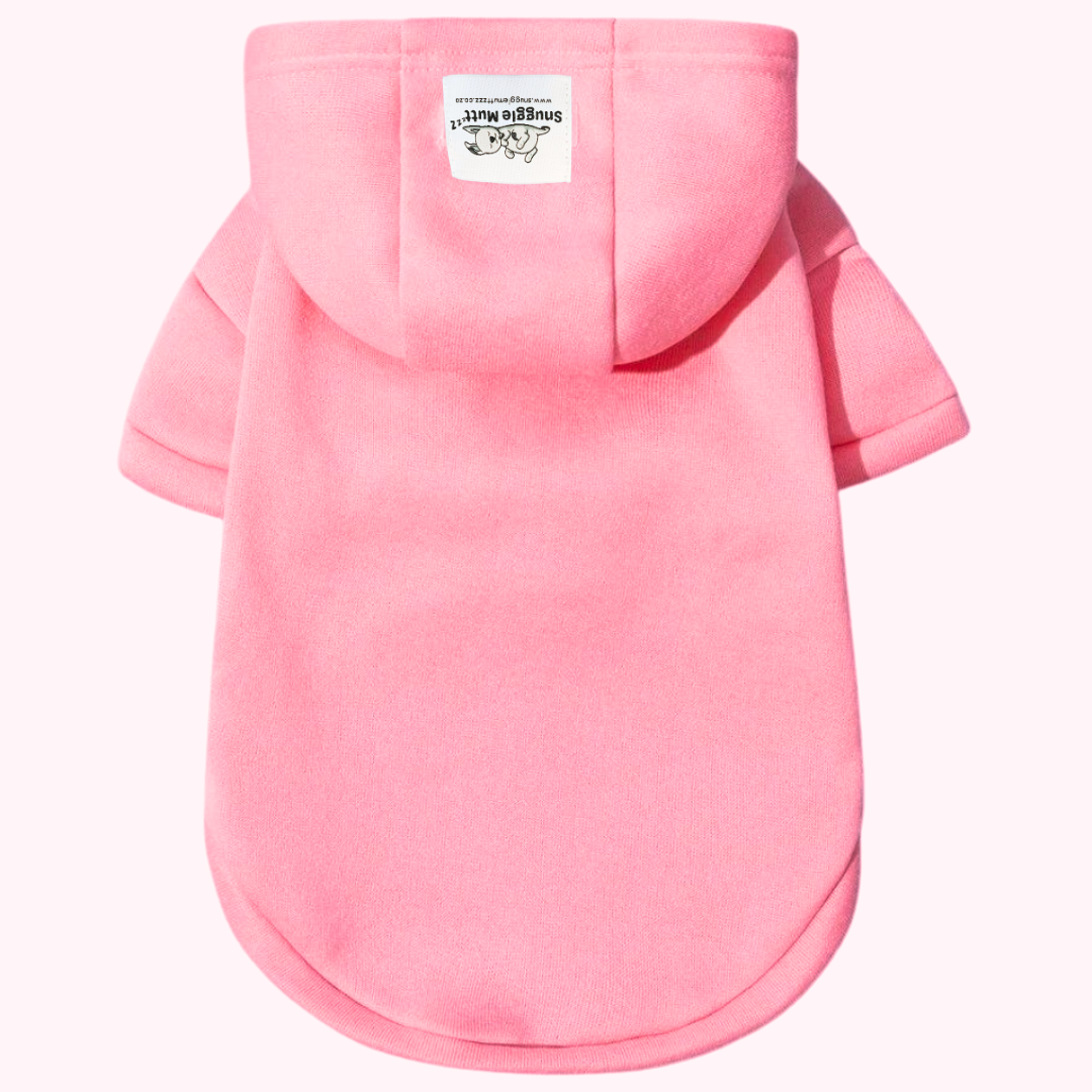Pink Snuggle Muttzzz Warm Dog Jersey with Hoodie
