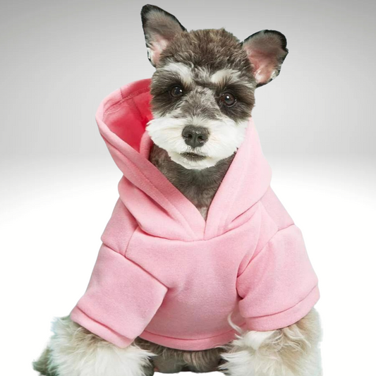 Pink Snuggle Muttzzz Warm Dog Jersey with Hoodie