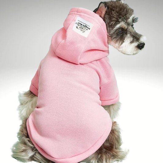 Pink Snuggle Muttzzz Warm Dog Jersey with Hoodie
