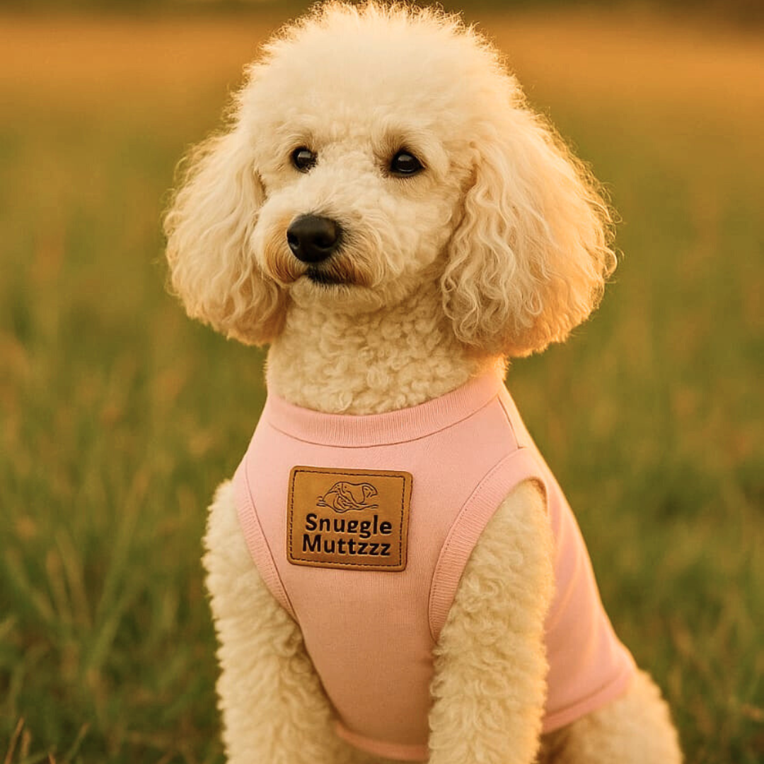 Pink Snuggle Muttzzz Sleeveless Dog Jersey