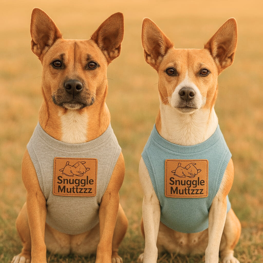 Blue Snuggle Muttzzz Sleeveless Dog Jersey